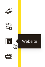 Website icon in Mailchimp sidebar