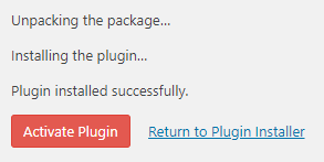 Activate Plugin after it is installed