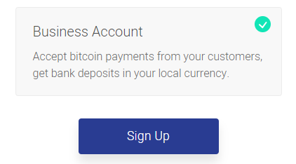 Bitpay business account
