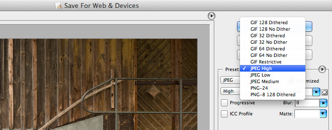 Saving your file in the proper format in Adobe Photoshop.